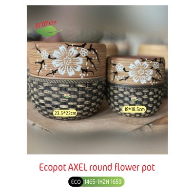 Ecopot AXEL round flower pot